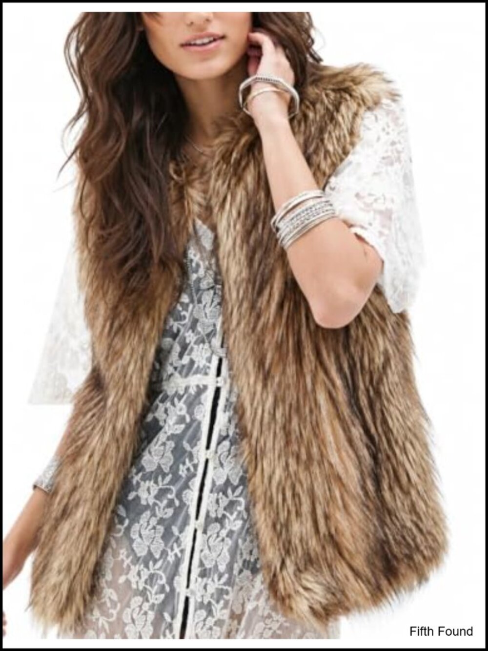 Women's Winter Warm Faux Fur Vest Sleeveless Notch Collar Relaxed Fit